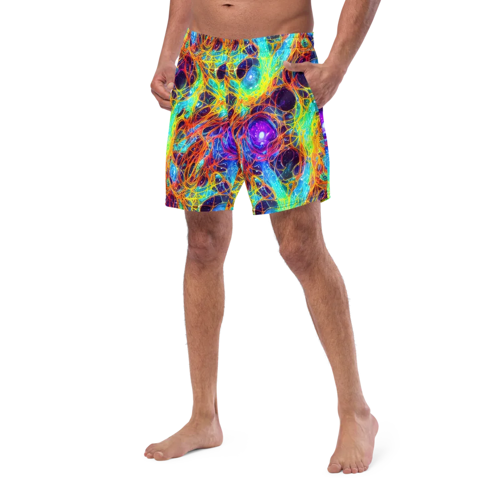 Biomorphic Voltage on Swim Trunks — Left Front