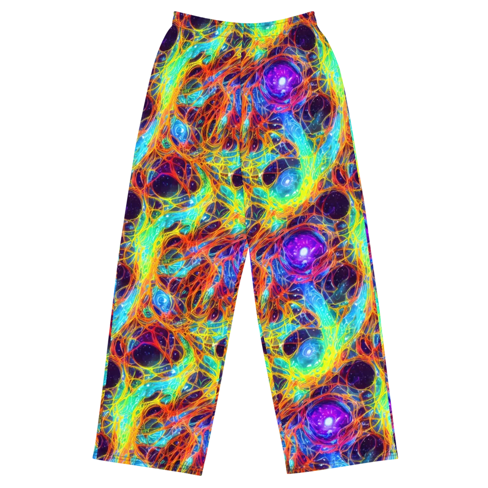 Biomorphic Voltage on Wide-Leg Pants — Front