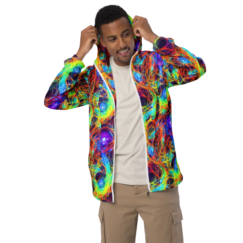 Biomorphic Voltage on Men's Windbreaker — Front