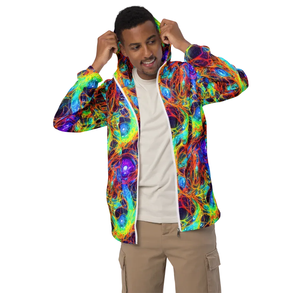 Biomorphic Voltage on Men's Windbreaker — Front