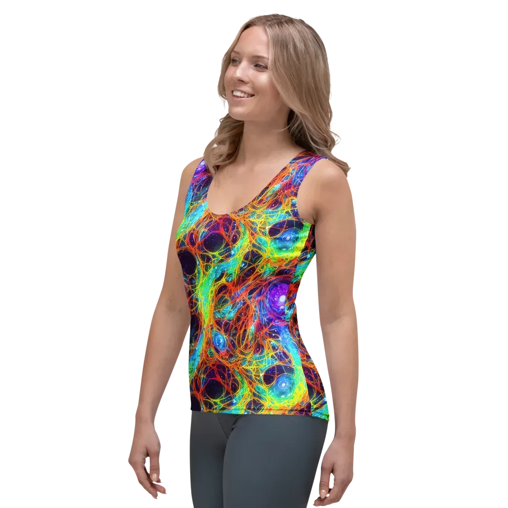 Biomorphic Voltage on Women's Tank Top — Left Front