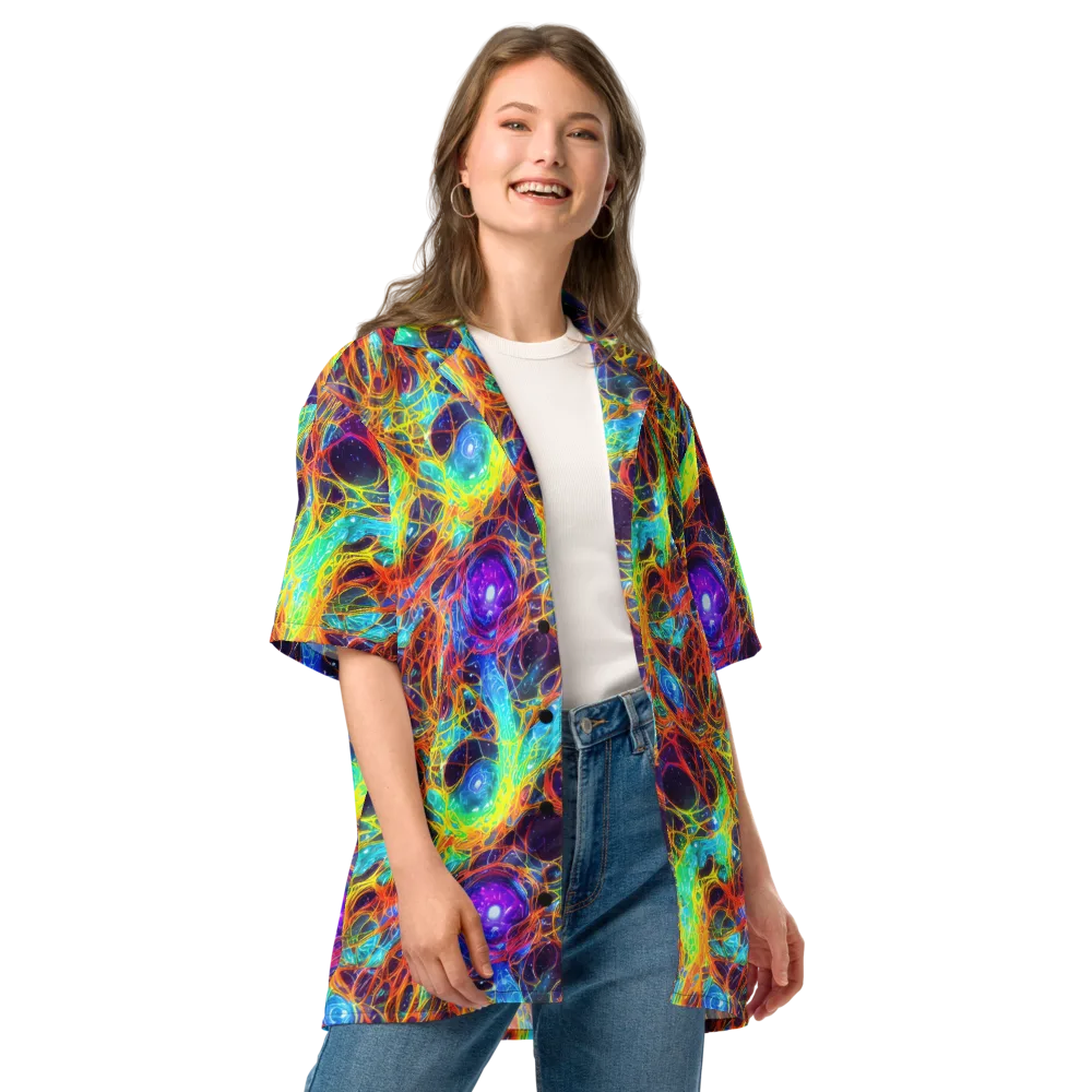 Biomorphic Voltage on Button Shirt — Front