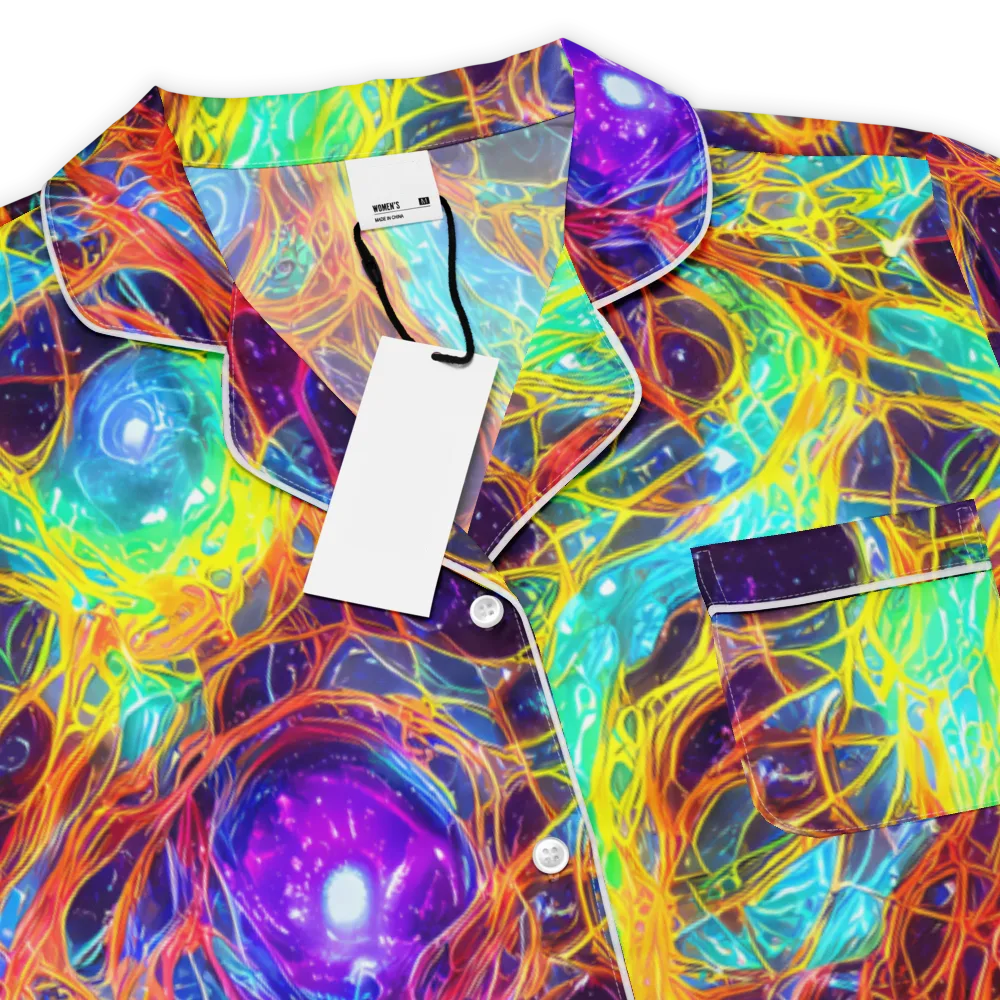 Biomorphic Voltage on Women's Short Sleeve Pajama Top — Product details
