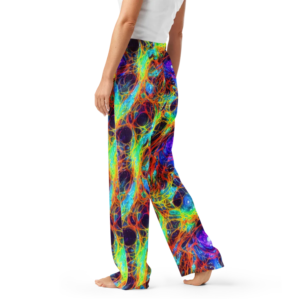 Biomorphic Voltage on Women's Pajama Pants — Left