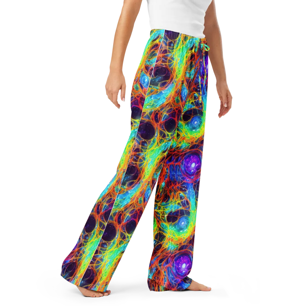 Biomorphic Voltage on Women's Pajama Pants — Right Front