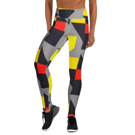 Signal Geometry on a Yoga Leggings