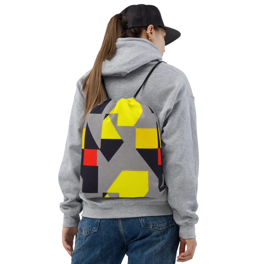 Signal Geometry on Drawstring Bag — Front