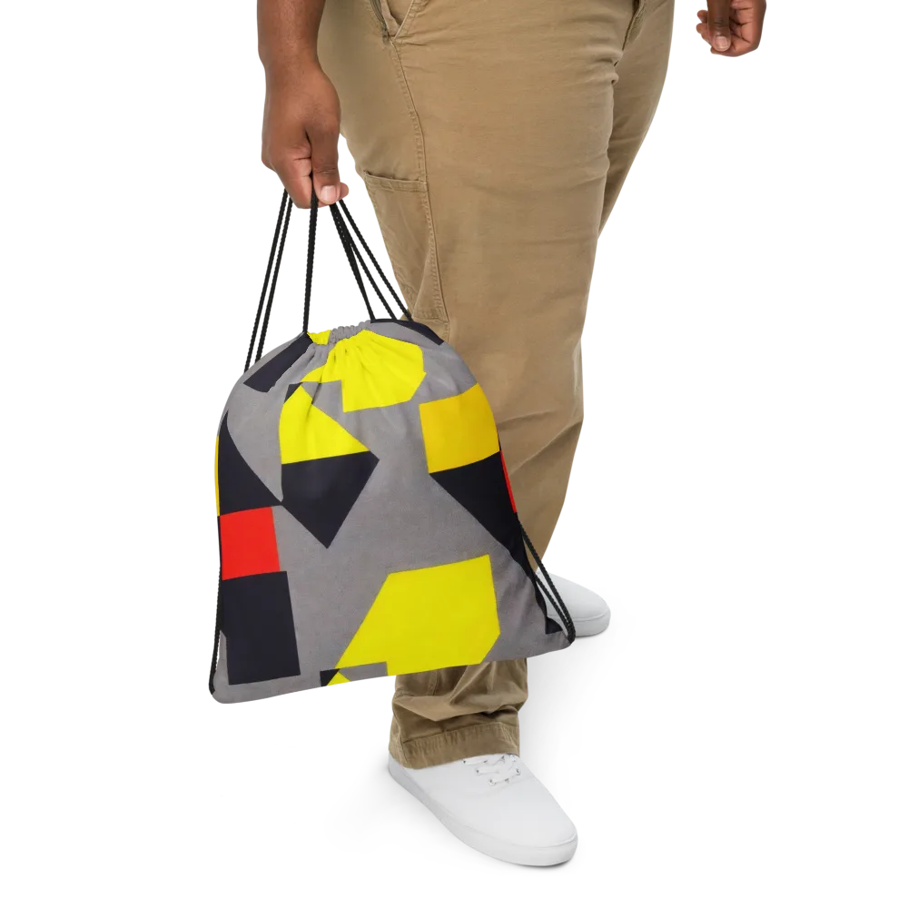 Signal Geometry on Drawstring Bag — Front