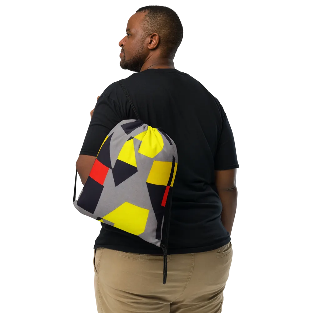 Signal Geometry on Drawstring Bag — Front