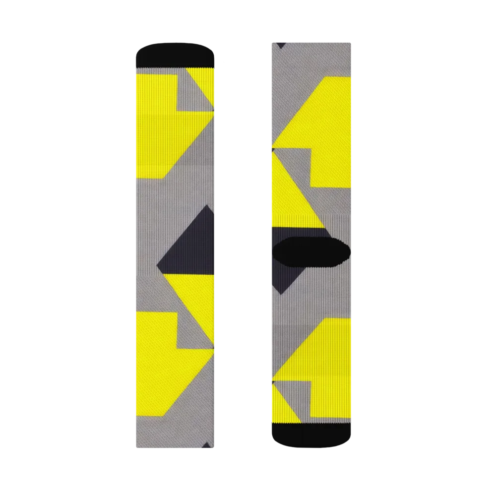 Signal Geometry on Socks — Left Sock