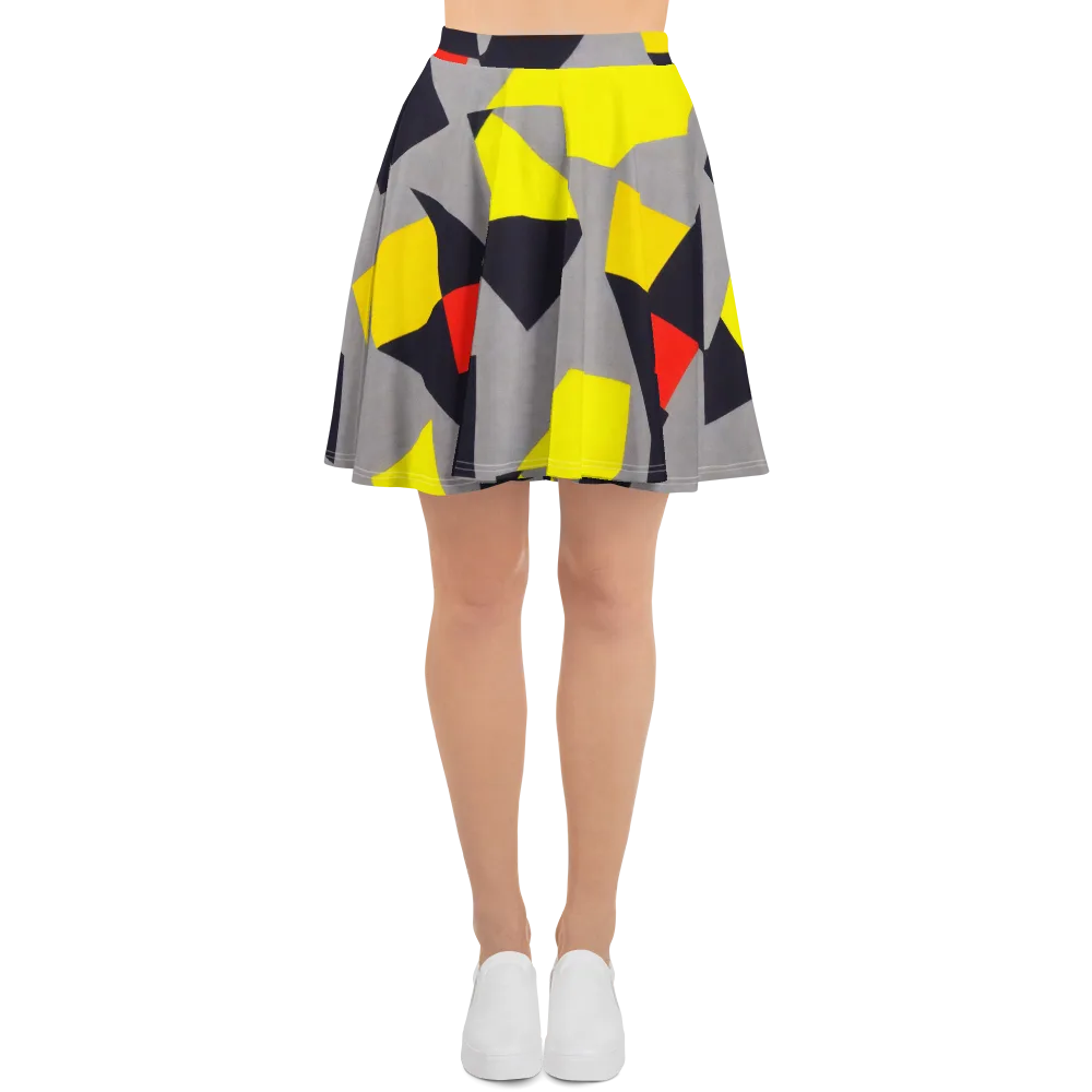 Signal Geometry on Skater Skirt — Front