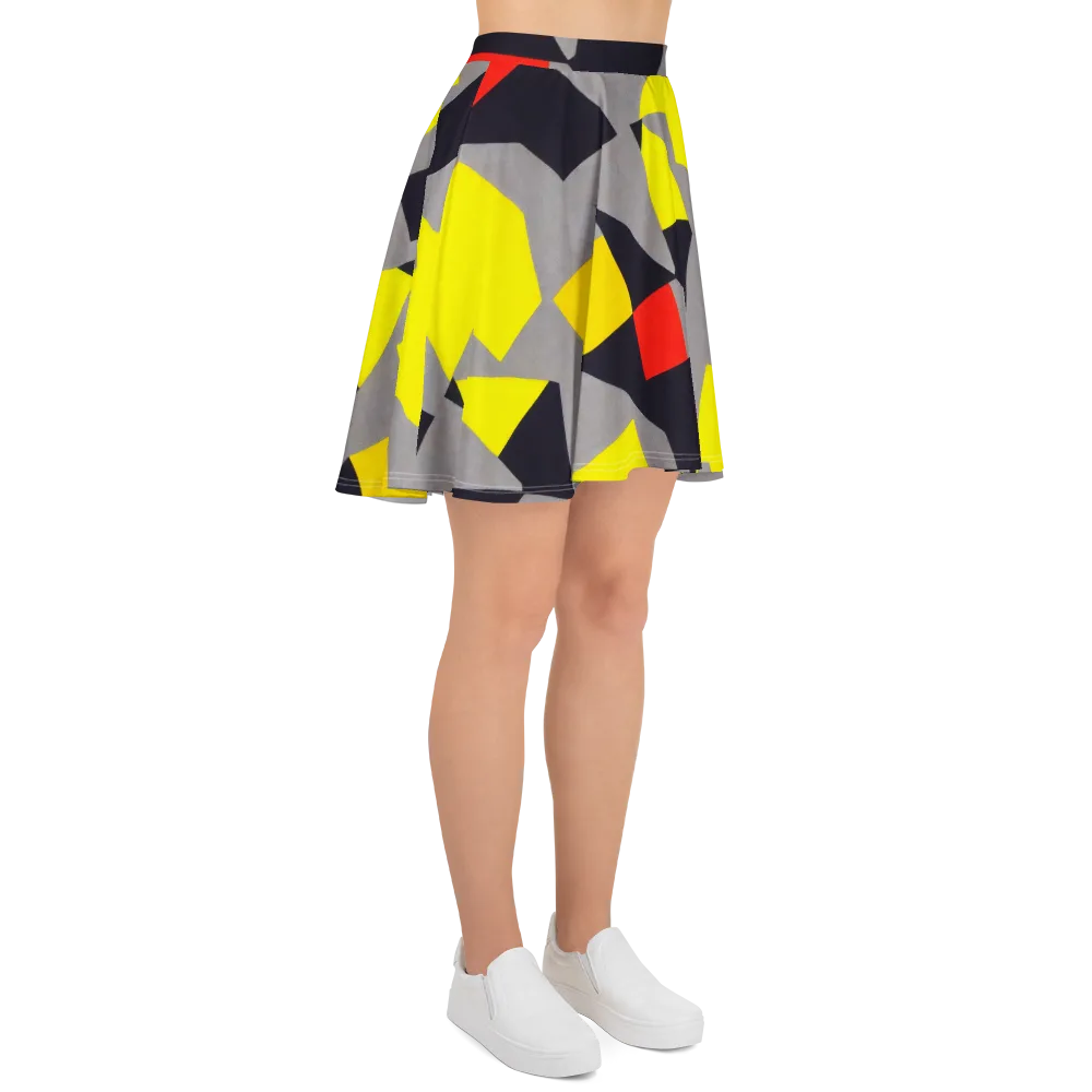 Signal Geometry on Skater Skirt — Right