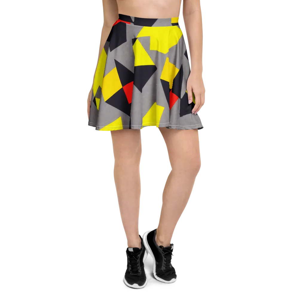 Signal Geometry on Skater Skirt — Front