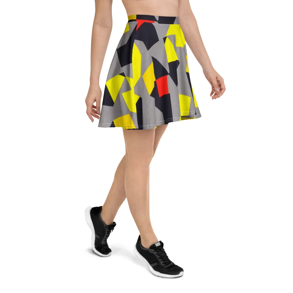 Signal Geometry on Skater Skirt — Right