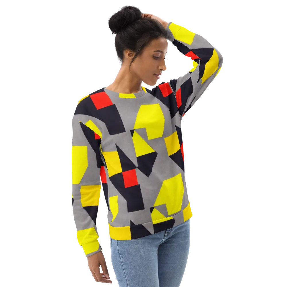 Signal Geometry on Sweatshirt — Right Front