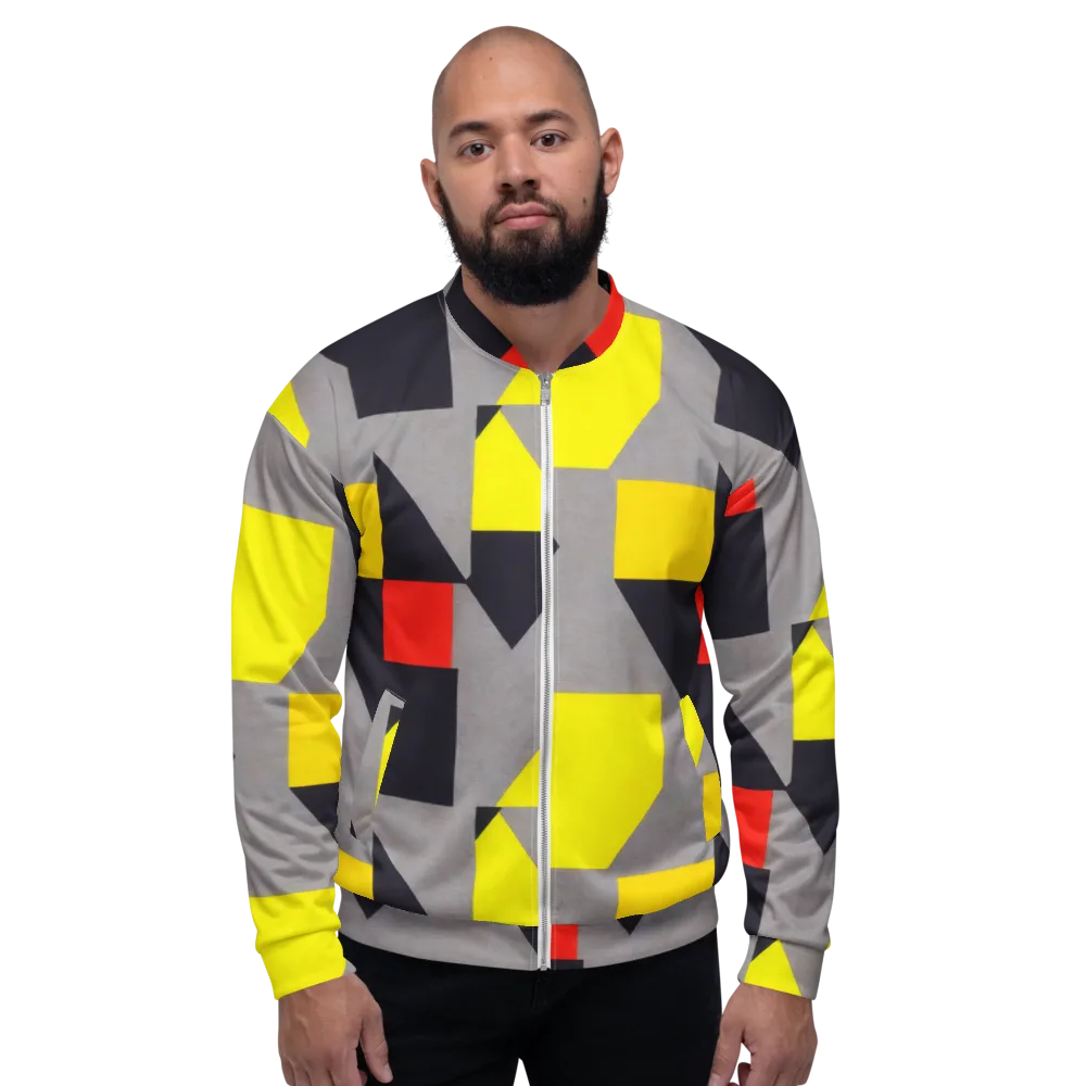 Signal Geometry on Bomber Jacket — Front