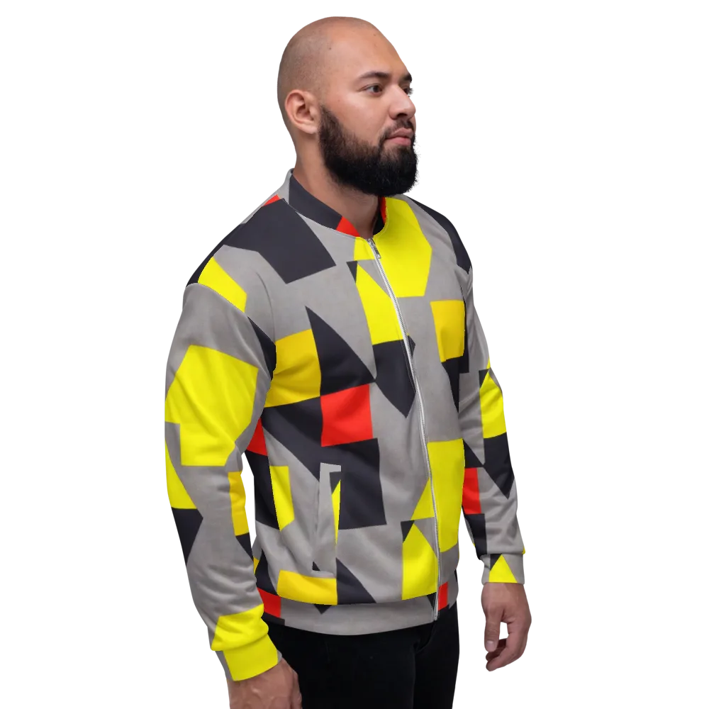 Signal Geometry on Bomber Jacket — Right