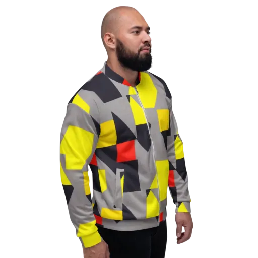 Signal Geometry on a Bomber Jacket