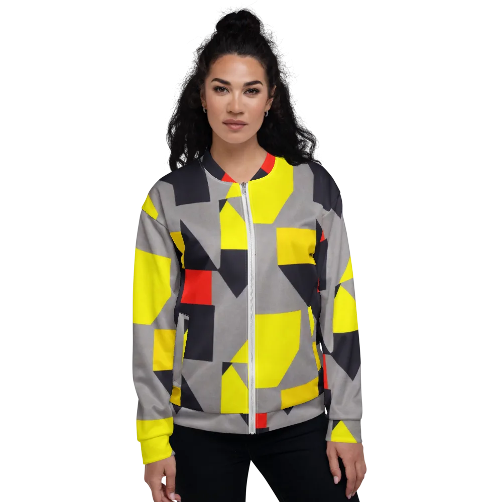 Signal Geometry on Bomber Jacket — Front