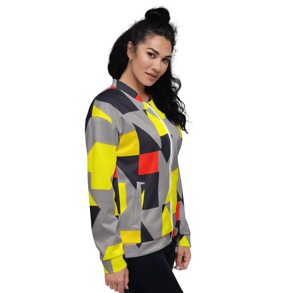 Signal Geometry on Bomber Jacket — Right