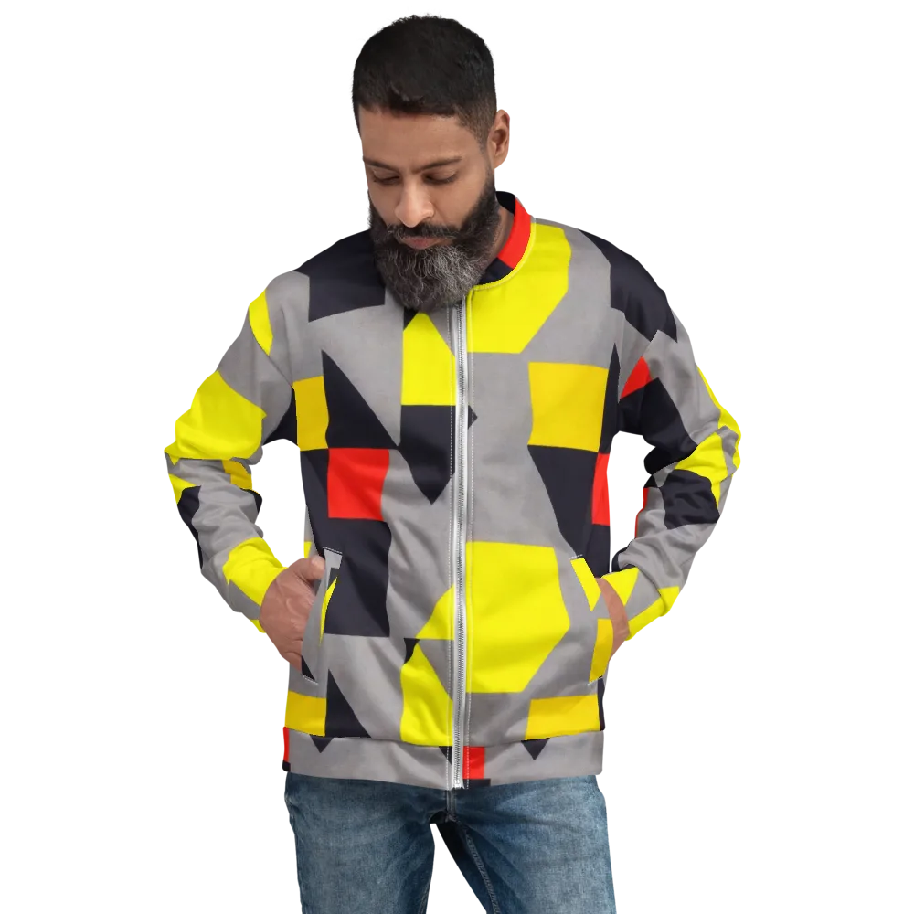 Signal Geometry on Bomber Jacket — Front