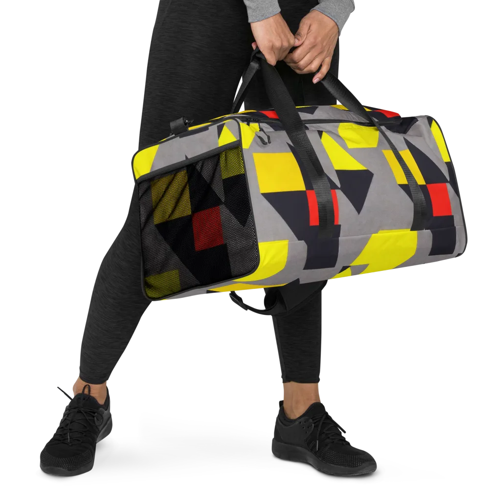 Signal Geometry on Duffle Bag — Right Front