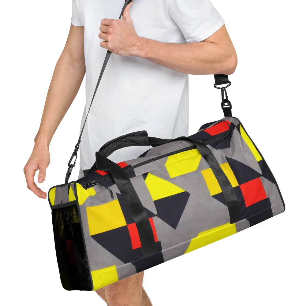 Signal Geometry on Duffle Bag — Right Front