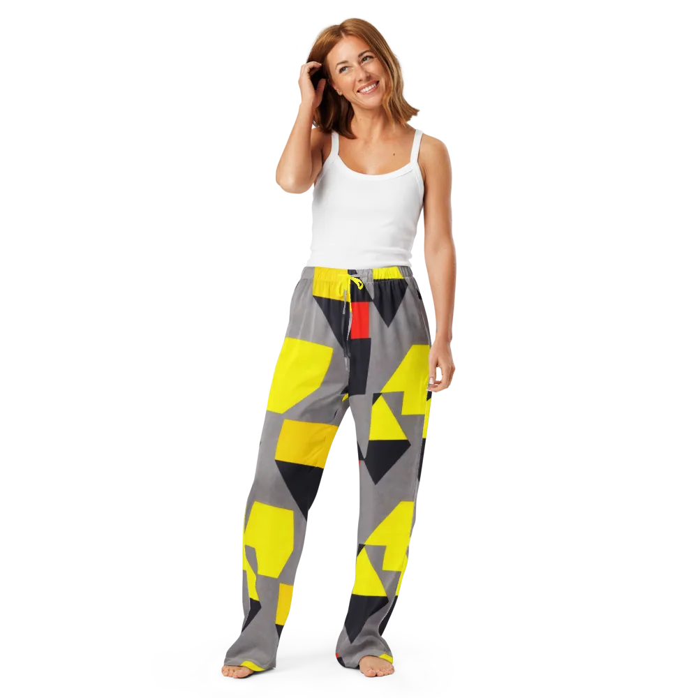 Signal Geometry on Women's Pajama Pants — Front