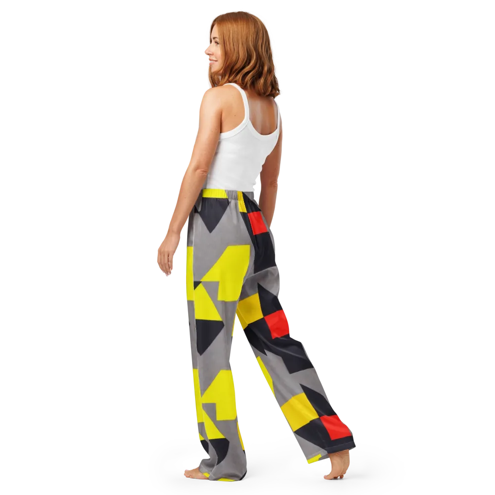 Signal Geometry on Women's Pajama Pants — Back