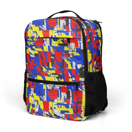 Electric Mondrian on a Utility Backpack