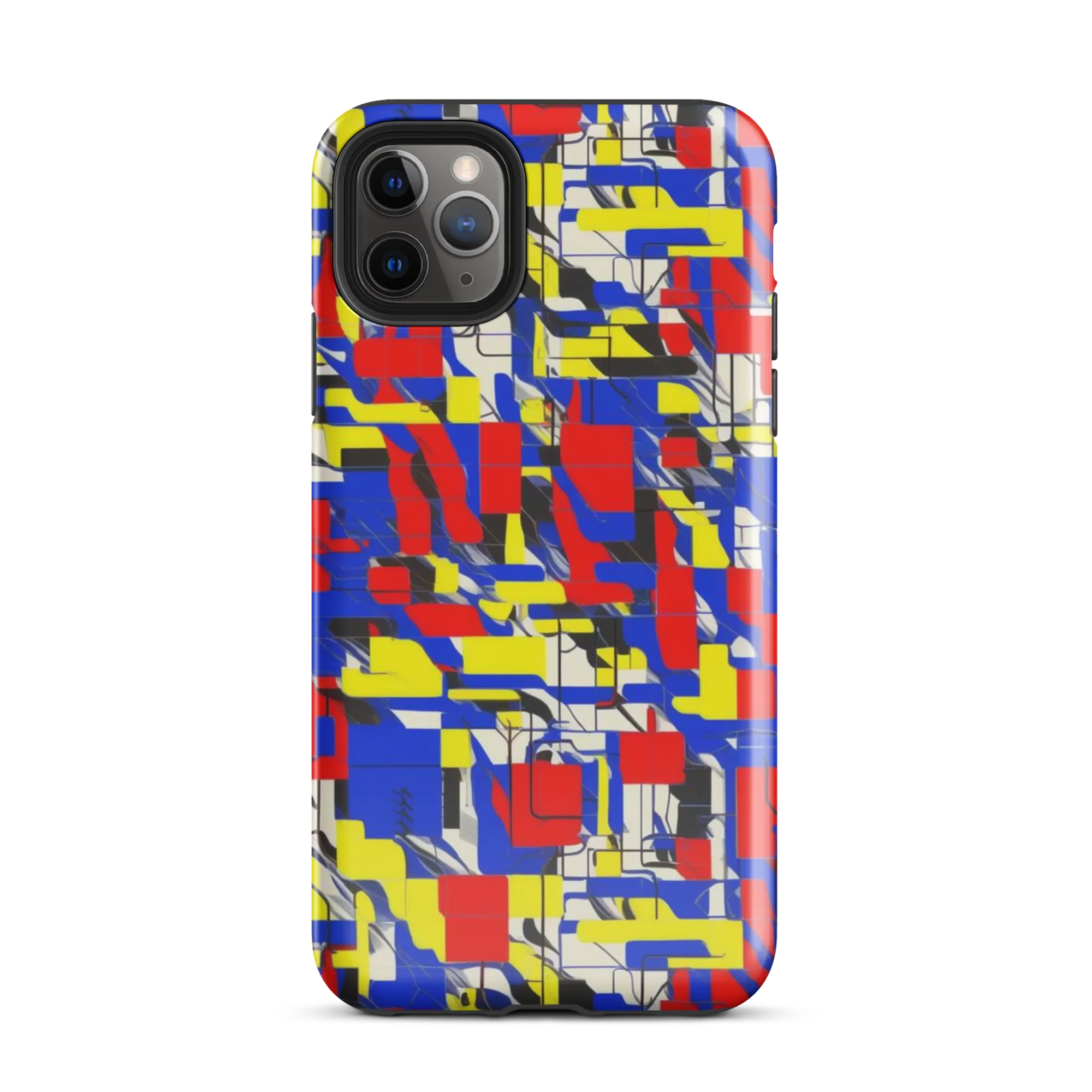Electric Mondrian on Tough Case for iPhone® — Front