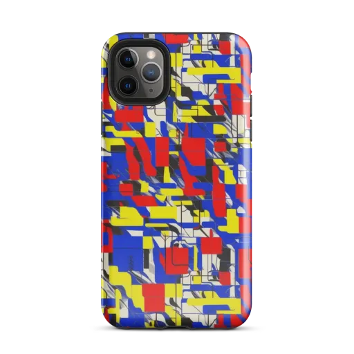 Electric Mondrian on a Tough Case for iPhone®
