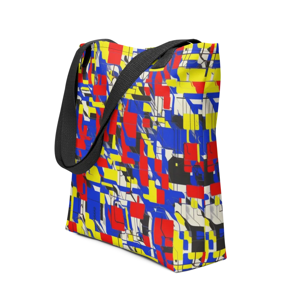 Electric Mondrian on Tote Bag — Front