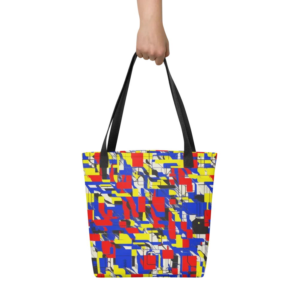 Electric Mondrian on Tote Bag — Front