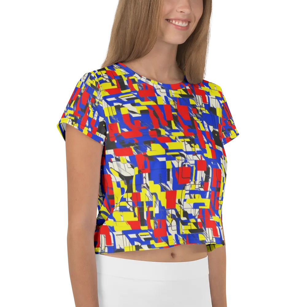 Electric Mondrian on Crop Tee — Right