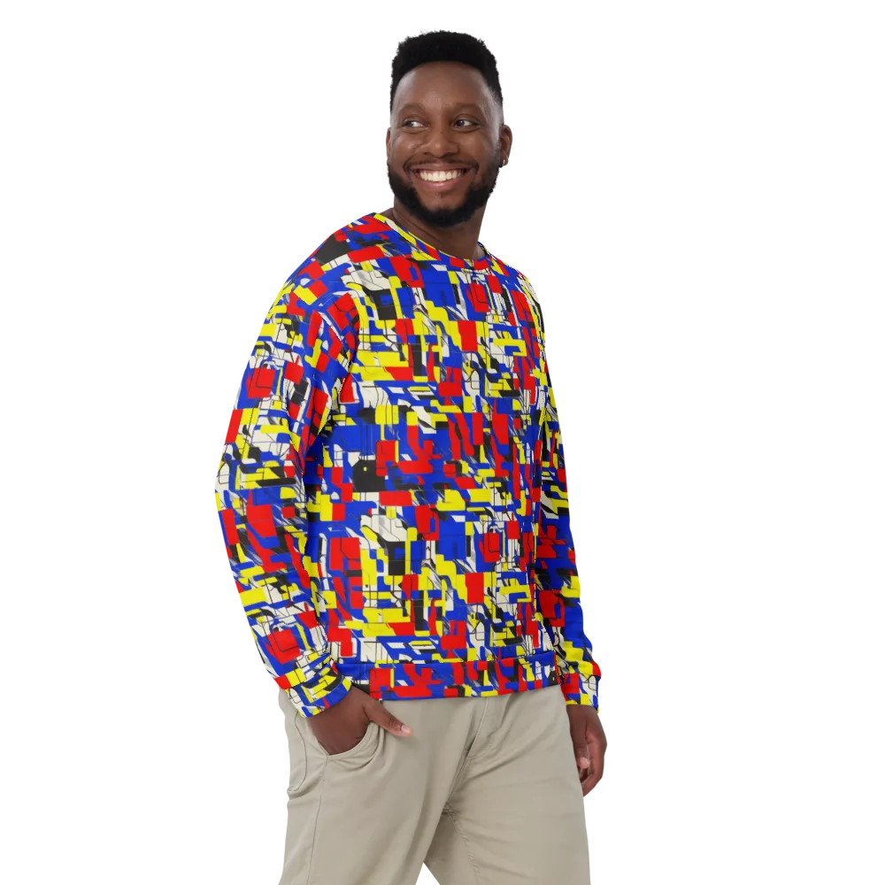 Electric Mondrian on Sweatshirt — Front