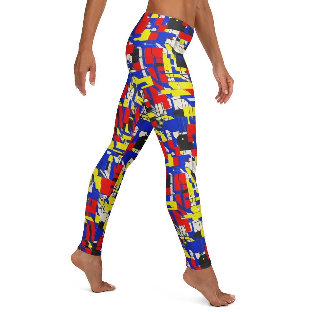 Electric Mondrian on Leggings — Right