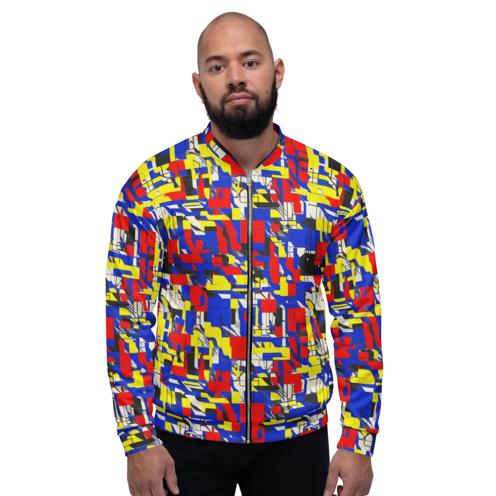 Electric Mondrian on Bomber Jacket — Front