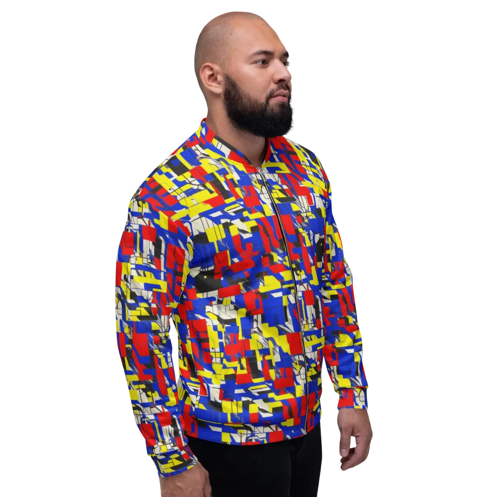 Electric Mondrian on Bomber Jacket — Right