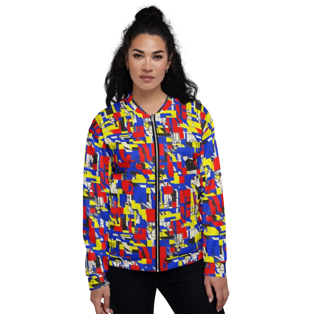 Electric Mondrian on Bomber Jacket — Front