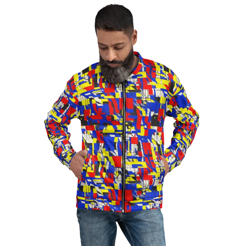 Electric Mondrian on Bomber Jacket — Front