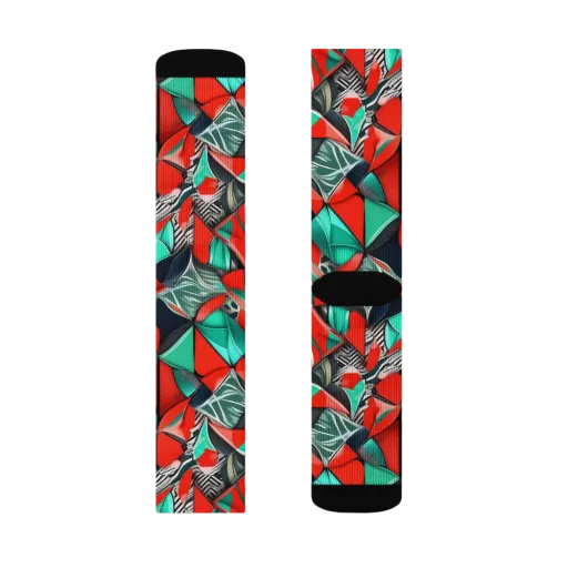 Neon Origami on a Socks