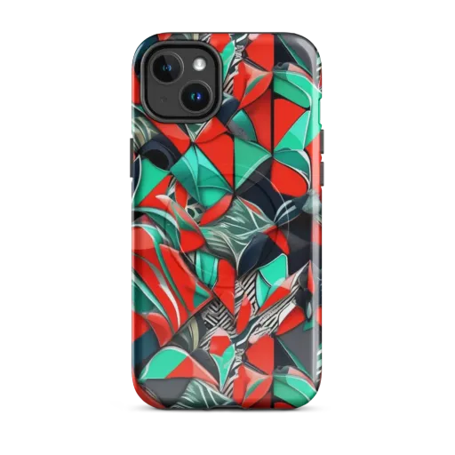 Neon Origami on a MagSafe Tough Case for iPhone®