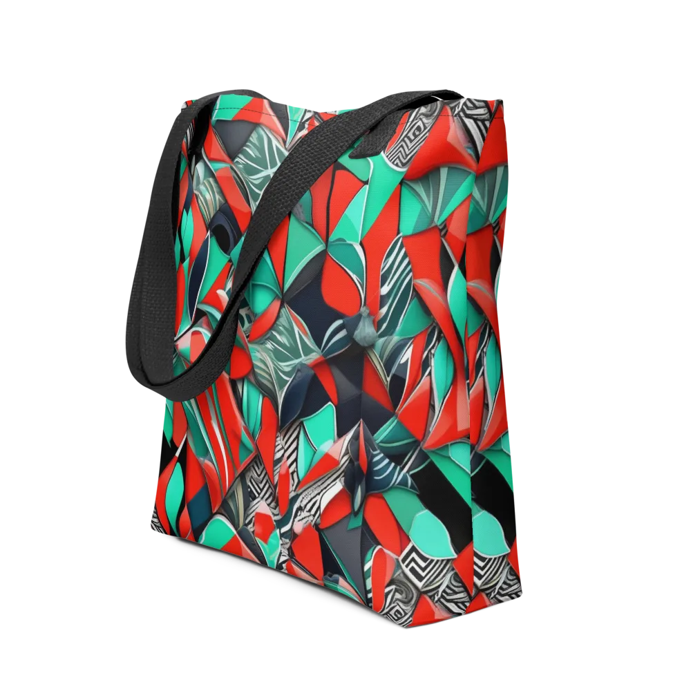 Neon Origami on Tote Bag — Front
