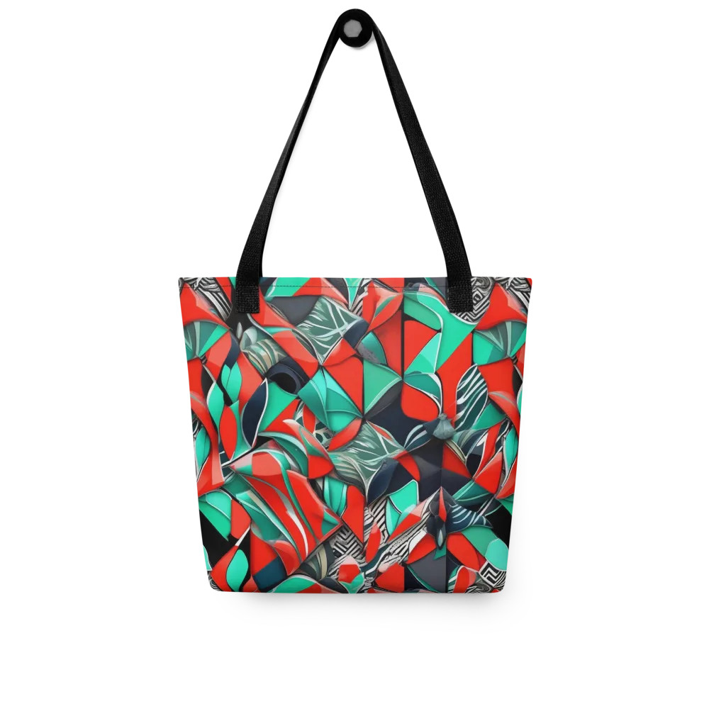Neon Origami on Tote Bag — Front