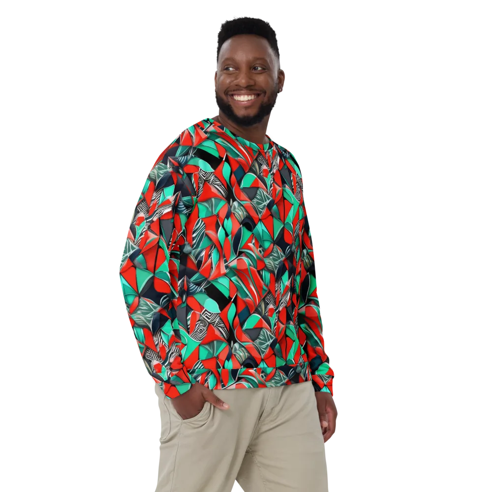 Neon Origami on Sweatshirt — Front