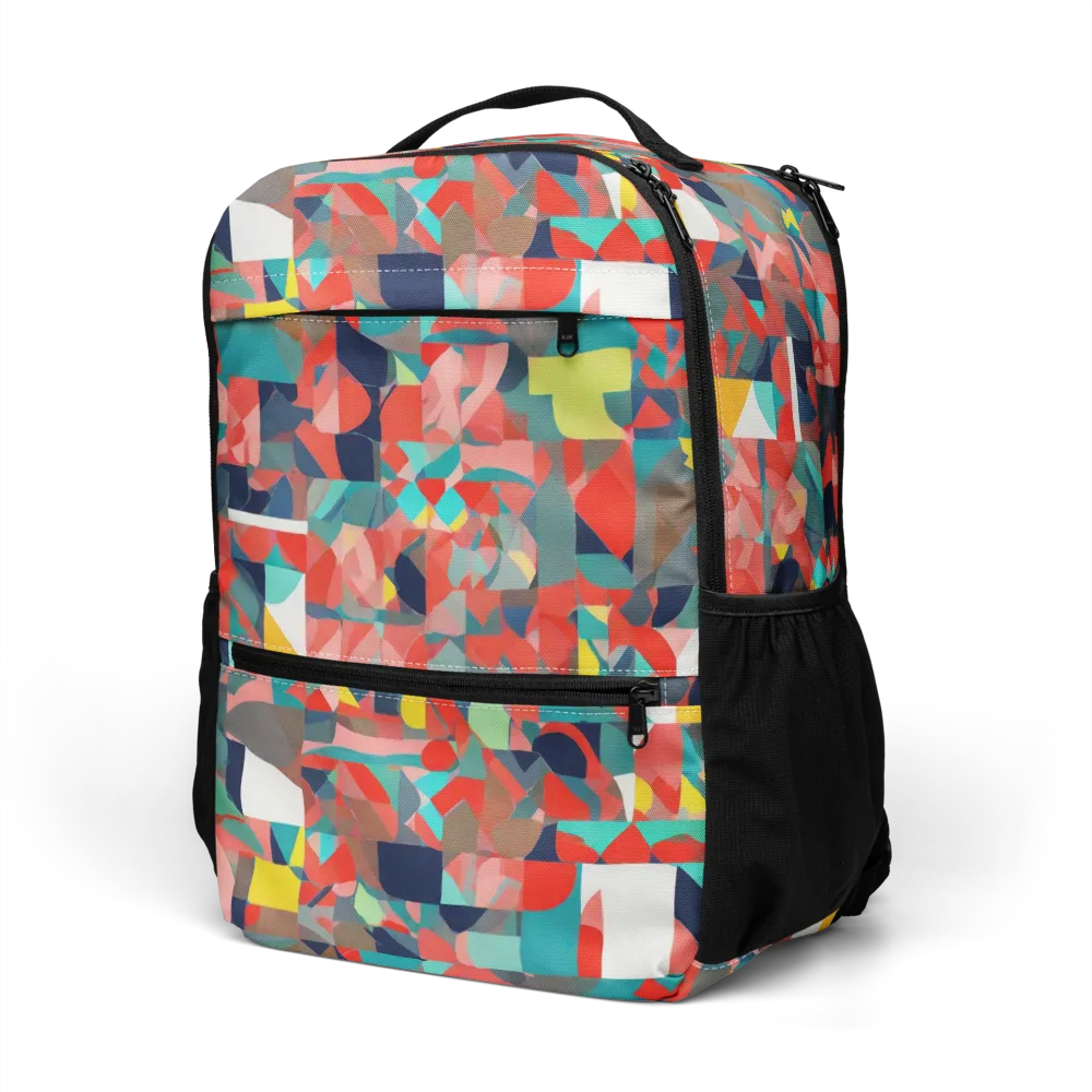 Modern Kaleidoscope on Utility Backpack — Left Front