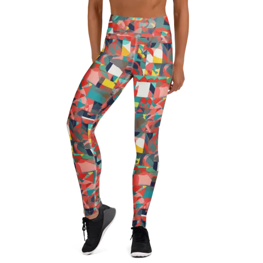 Modern Kaleidoscope on a Yoga Leggings
