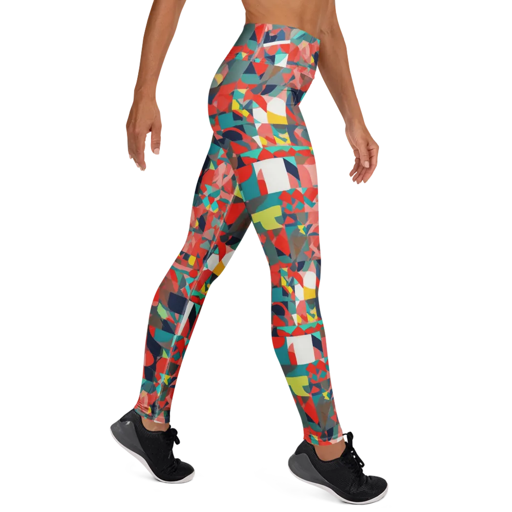Modern Kaleidoscope on Yoga Leggings — Right