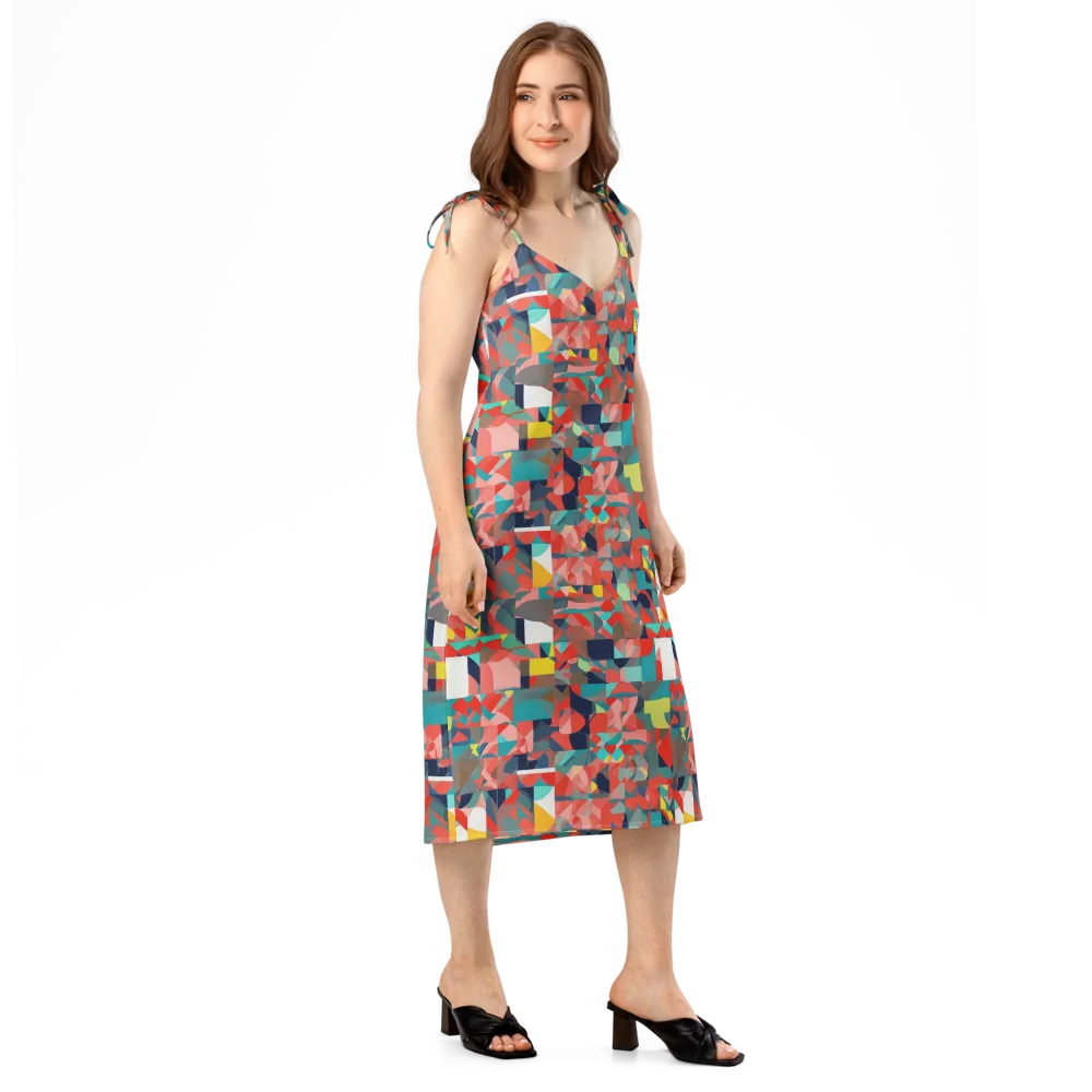 Modern Kaleidoscope on Slip Dress — Right Front